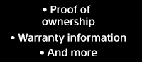 Proof of ownership | Warranty information | And more