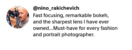@nino_rakichevich | Fast focusing, remarkable bokeh, and the sharpest lens I have ever owned...Must-have for every fashion and portrait photographer.