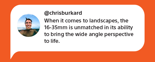 @chrisburkard | When it comes to landscapes, the 16-35mm is unmatched in its ability to bring the wide angle perspective to life.